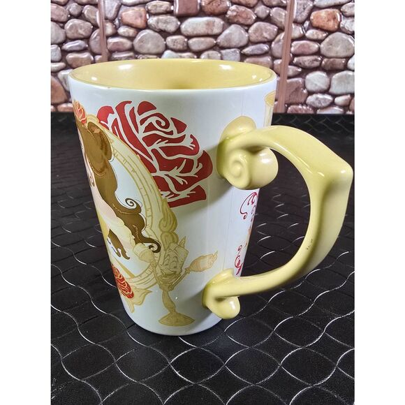 Disney Store Princess Belle Coffee Mug Gold 2016 - Picture 2 of 7